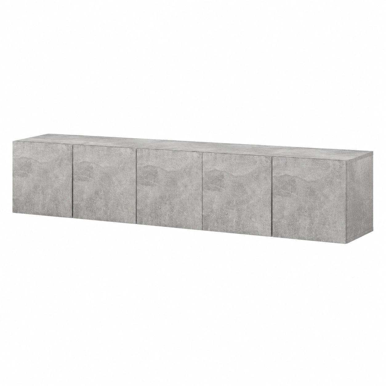 Mobili Porta TV Sospesi 3 pz Grigio Calcestruzzo 60 × 30 × 30cm, MobilettoTV, Mobile Porta tv, Mobile TV Soggiorno per Soggiorno, Sala da Pranzo