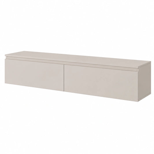 Mobile TV - 175 cm - sospeso - taupe (grigio-beige)