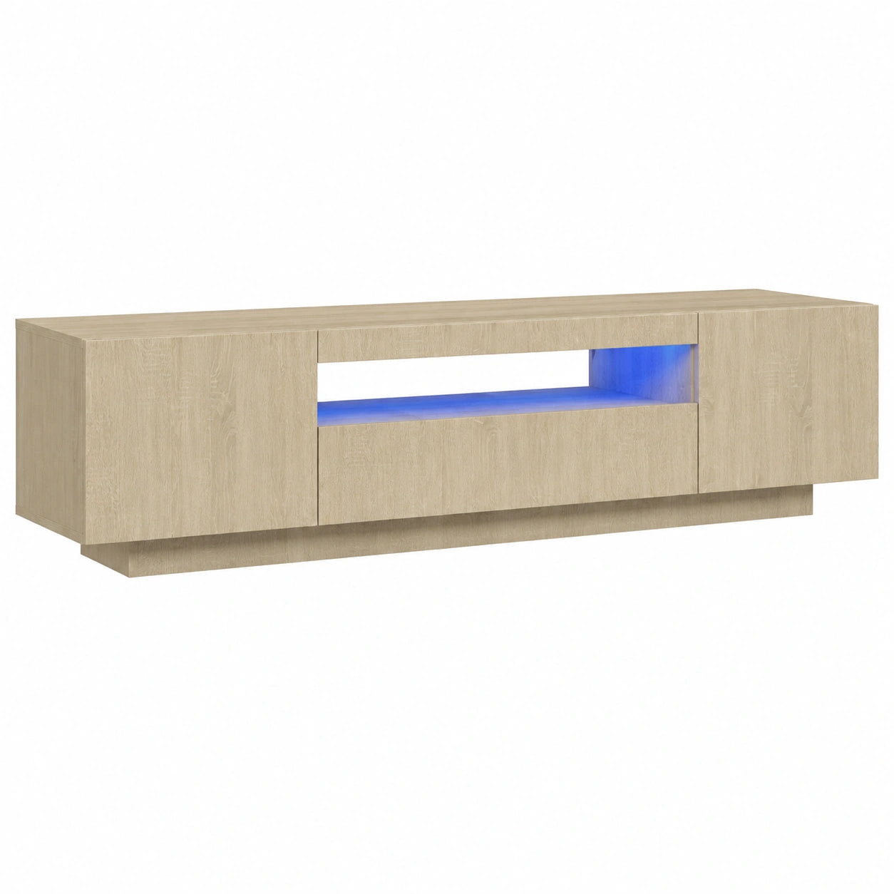 VidaXL Tv-meubel met LED-verlichting 160 × 35 × 40 cm sonoma eikenkleurig
