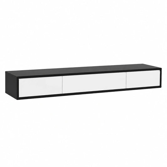 Mobile TV Sospeso - Mobile TV A Parete - Mobile TV Soggiorno Galleggiante, Mobile TV da 120 cm Mobile TV Pensile con Bordo Basso, Mensola TV Sospesa